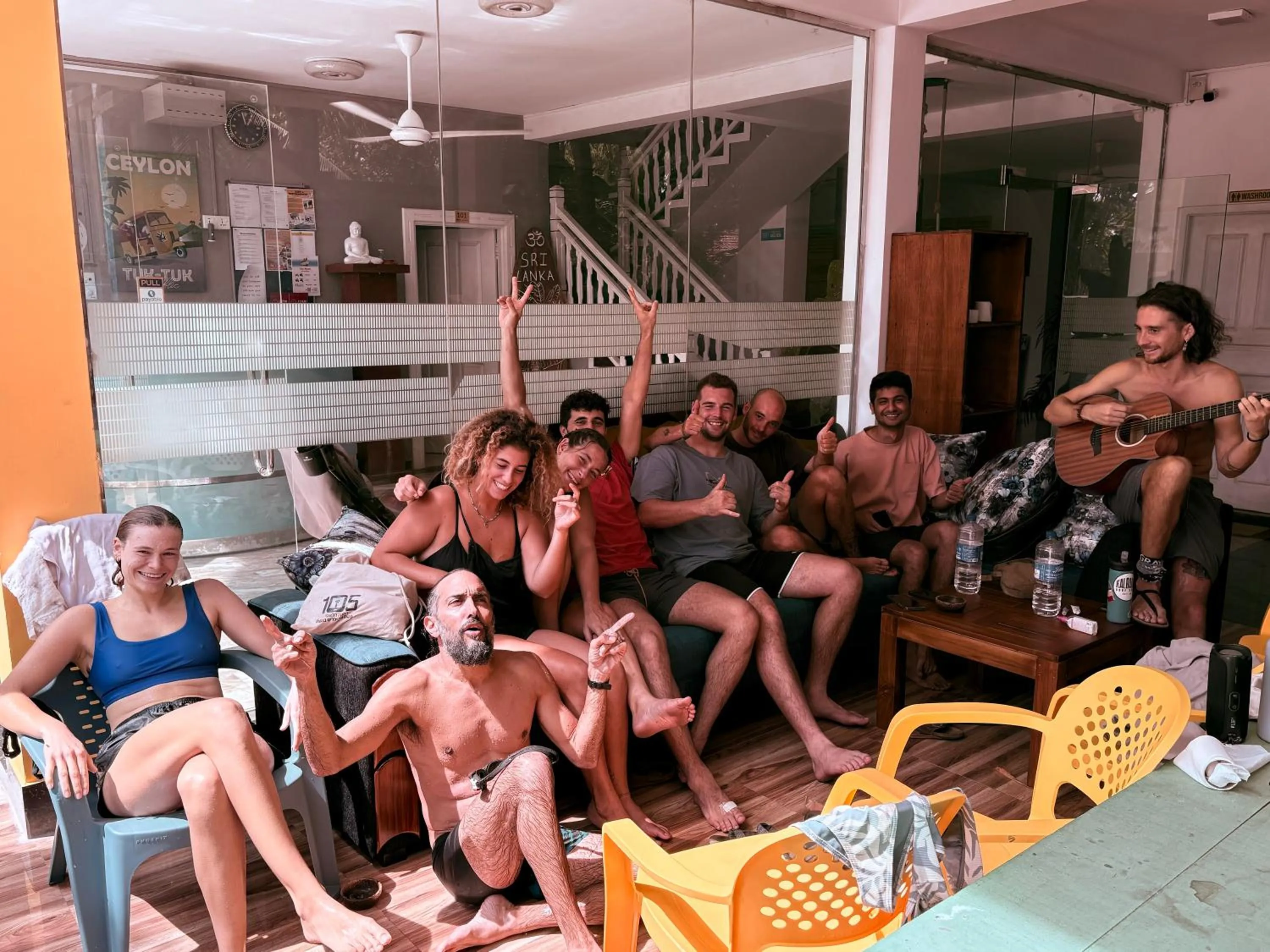 group of guests in Wake N Flow, Weligama