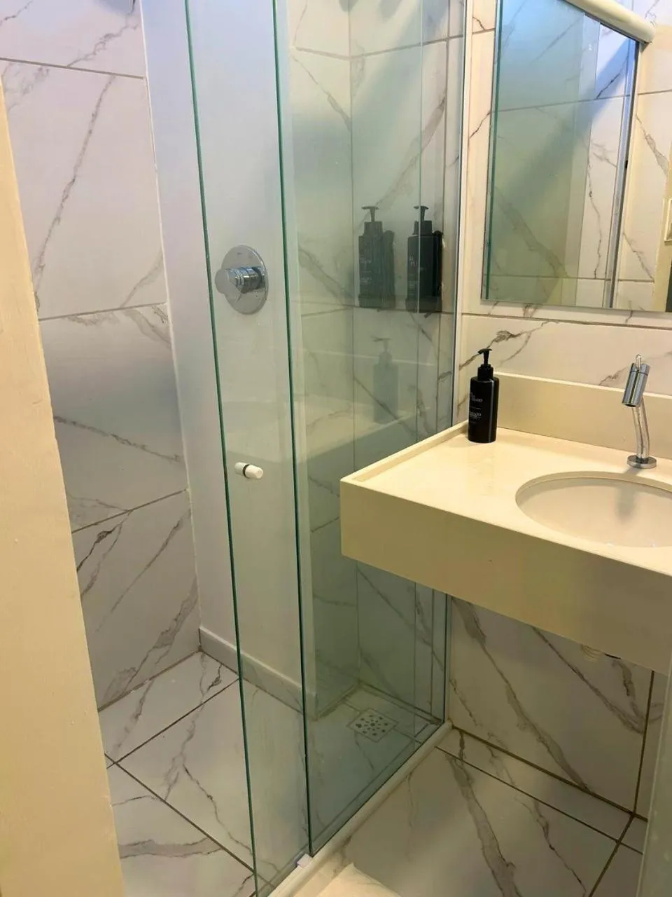 Shower in Blue Hotel