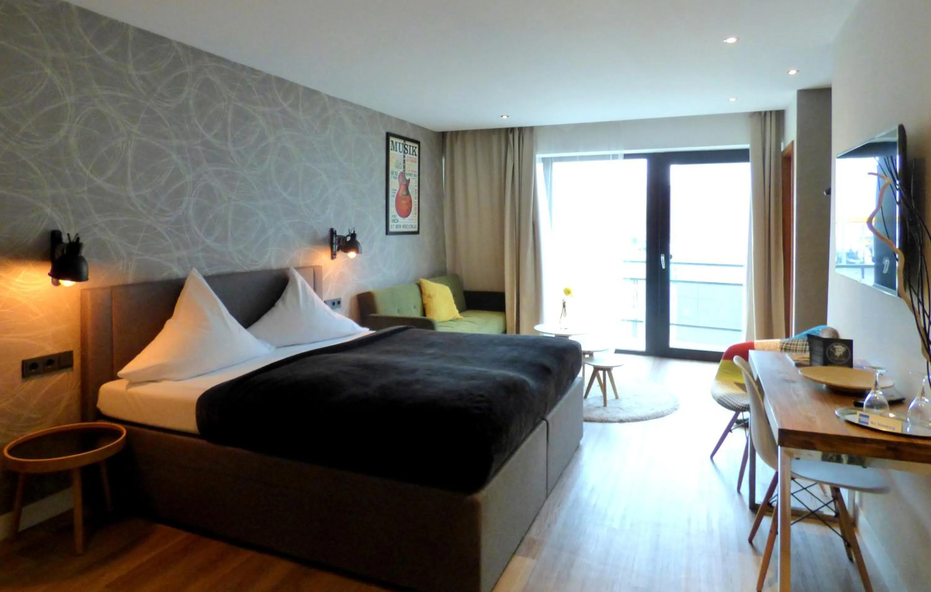 Bed in Niteroom Boutiquehotel & Apartements