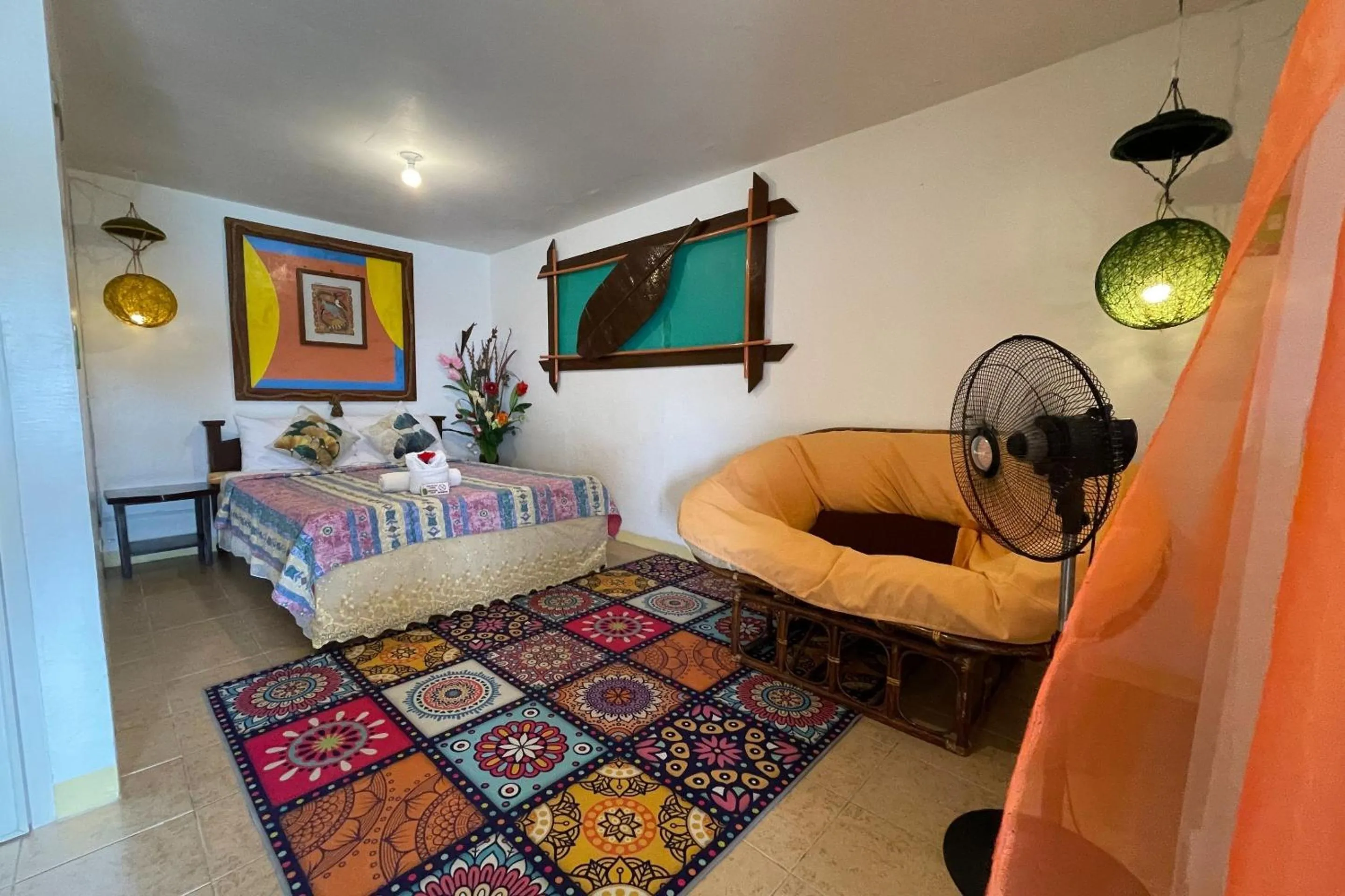 Bedroom, Bed in Oriental Hill Sabang Resort Puerto Galera