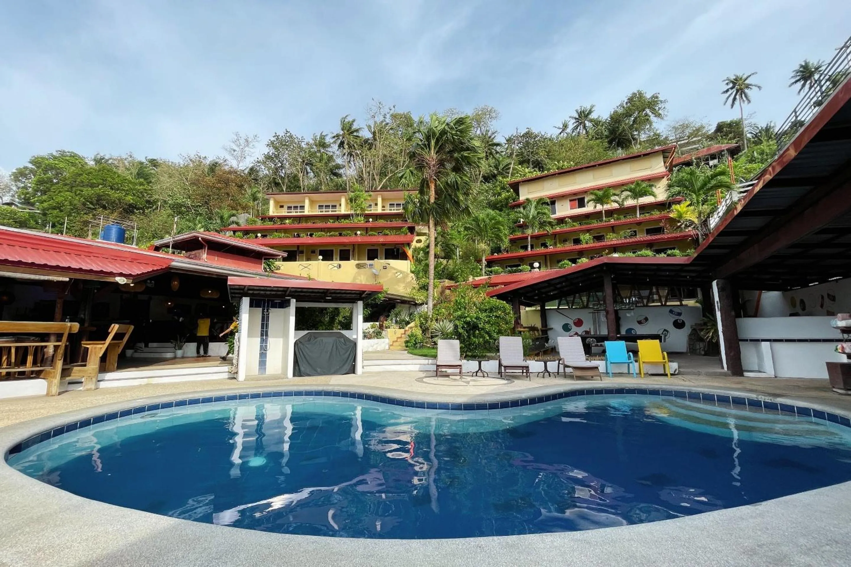Swimming pool in Oriental Hill Sabang Resort Puerto Galera