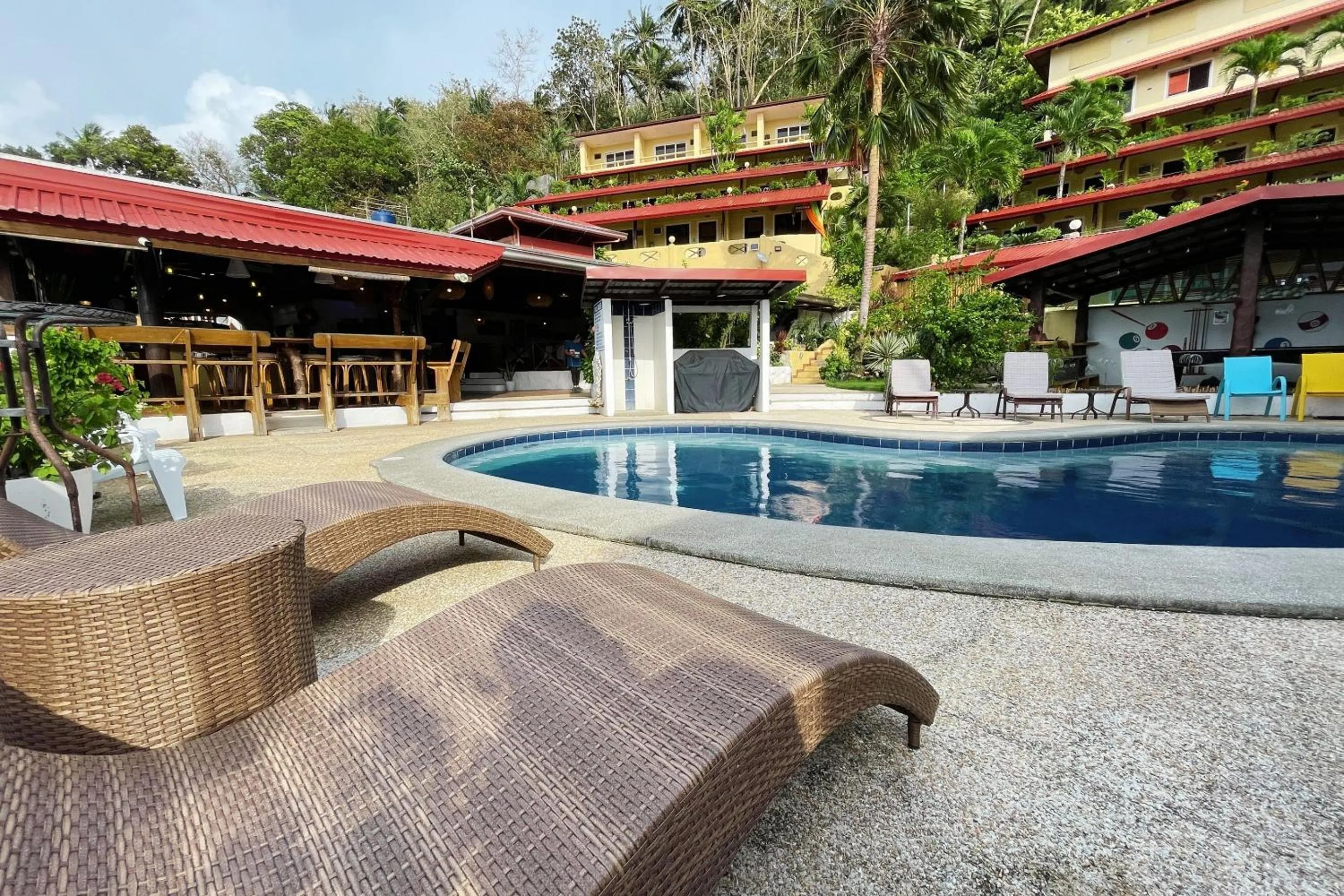 Swimming pool in Oriental Hill Sabang Resort Puerto Galera