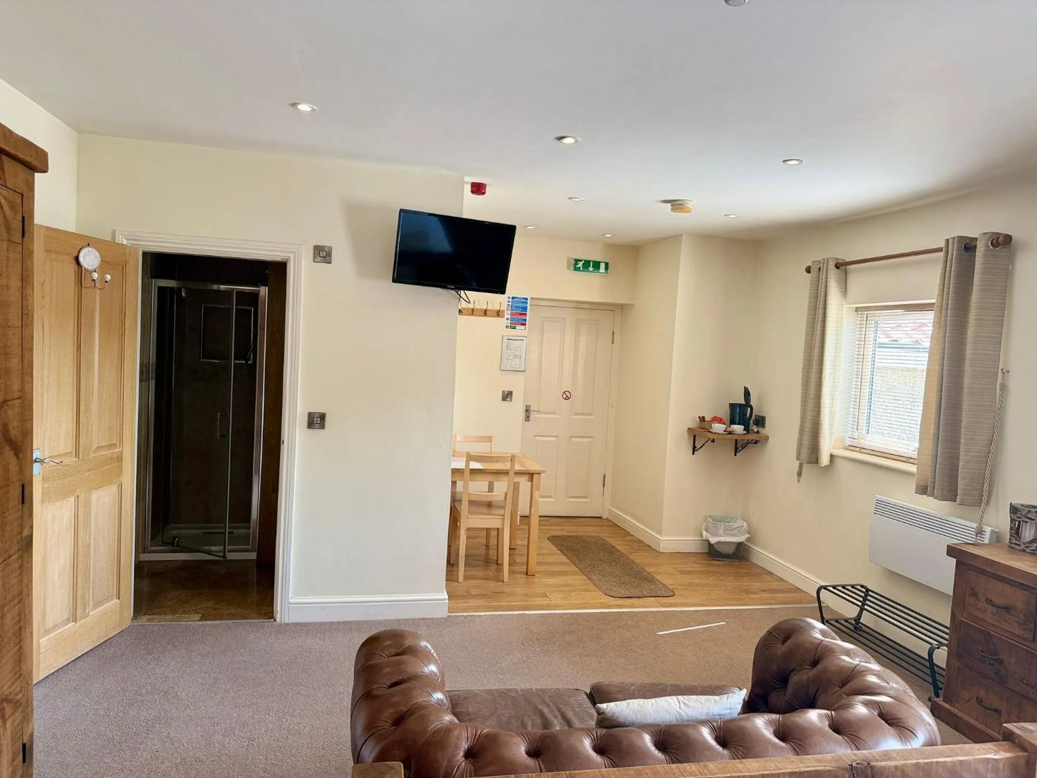 Seating area in The Woodman Inn