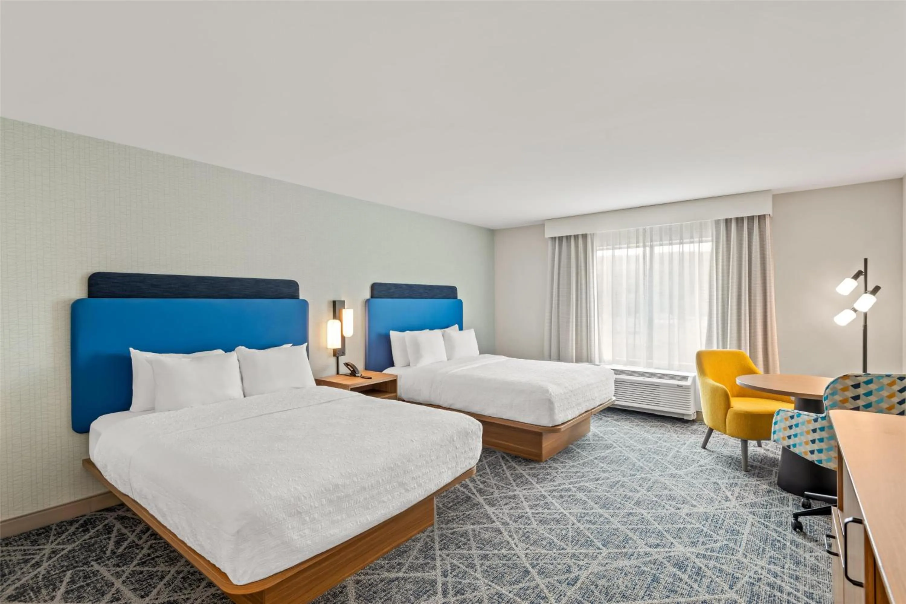 Bed in Hampton Inn Cooperstown