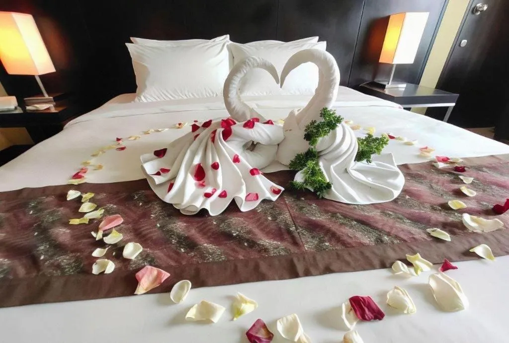 Bed in RH Hotel Sibu