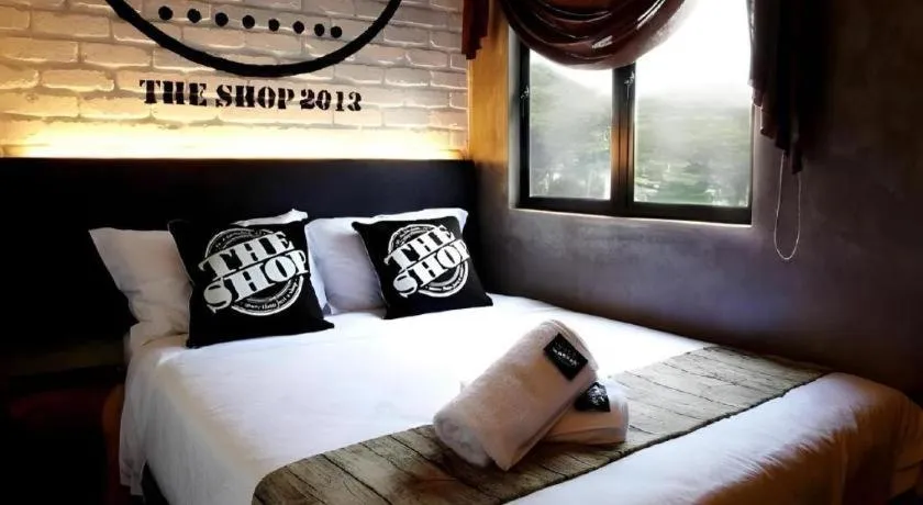 Bed in The Shop Hotel