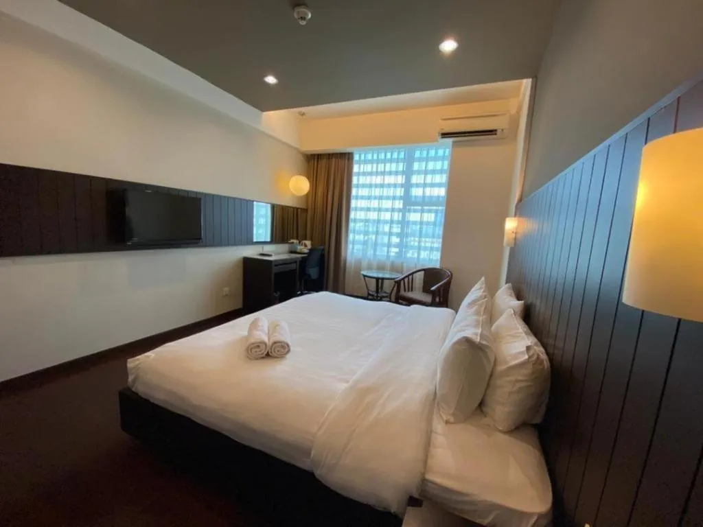 Bed in Kemena View Hotel Kuching (formerly known Merchant Hotel Kuching)