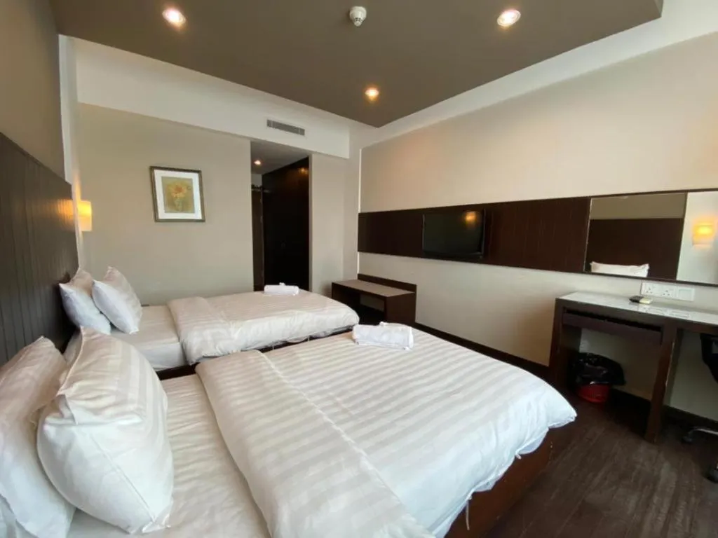 Bed in Kemena View Hotel Kuching (formerly known Merchant Hotel Kuching)