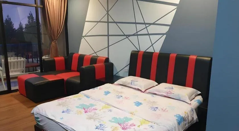 Bed in Happy Village Kundasang