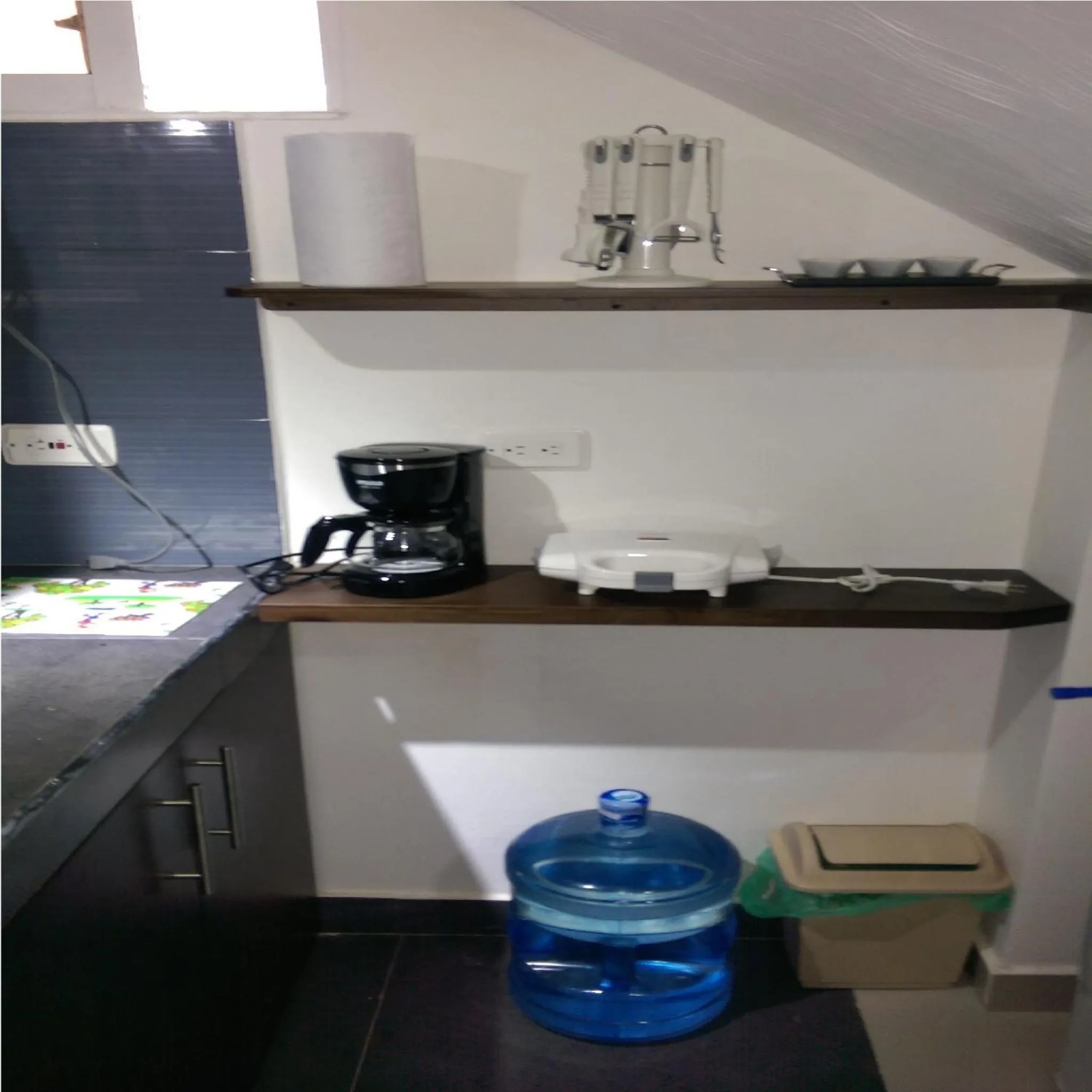 Kitchen or kitchenette in Hospedaje Solymar II Sarie Bay