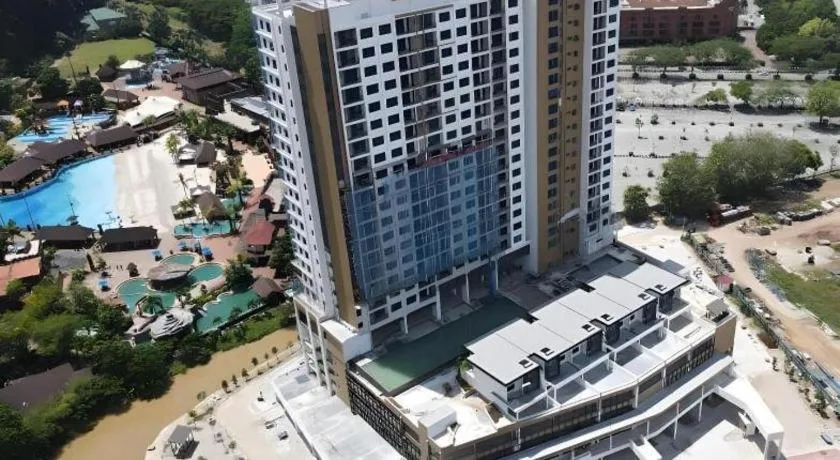 Ipoh Sunway Onsen Themepark Suite 6-11pax 2parkin