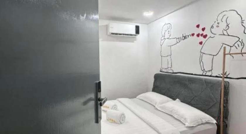 Bed in Ru Jia Hai She Hotel