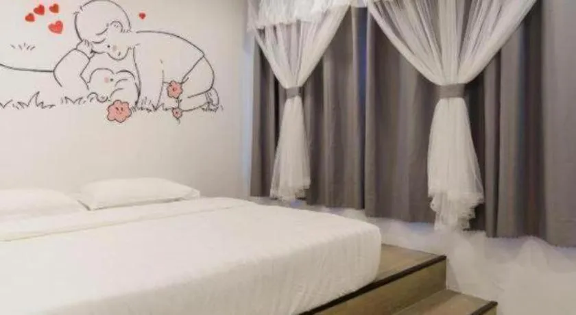 Bed in Ru Jia Hai She Hotel