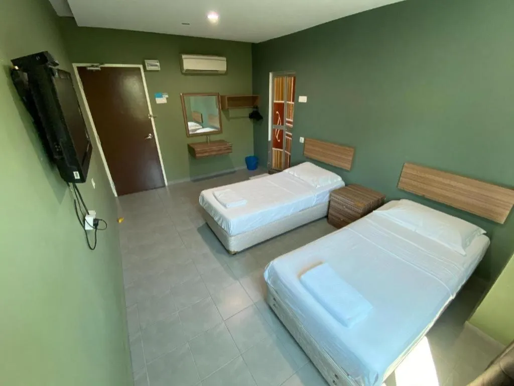 Bed in De Mawardah Hotel, Taming Sari Tower Malacca