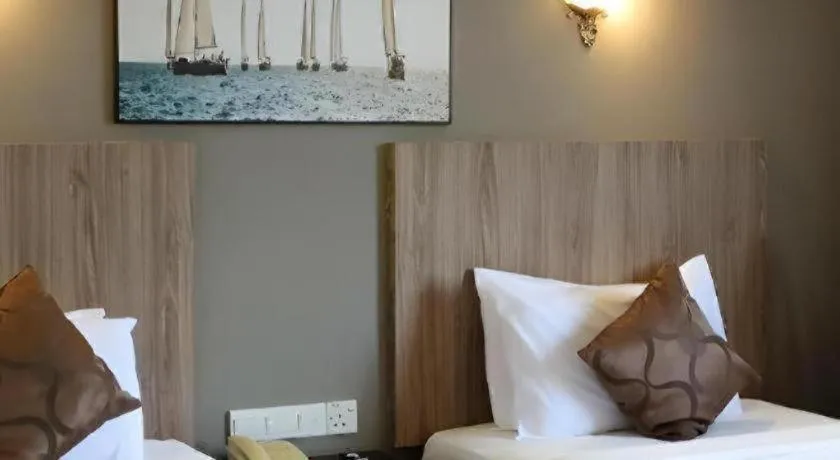 Bed in Seafest Hotel Semporna