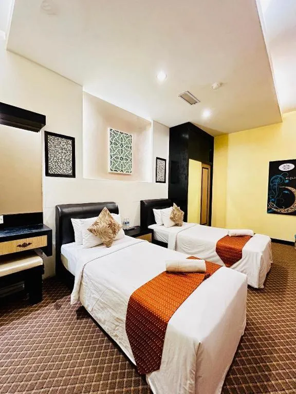 Bed in Hotel El Zahraa