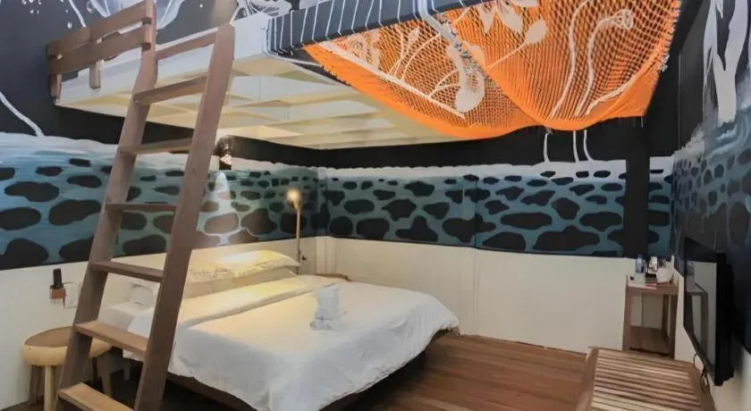 Bed in The Happy 8 Retreat @ Kuala Sepetang