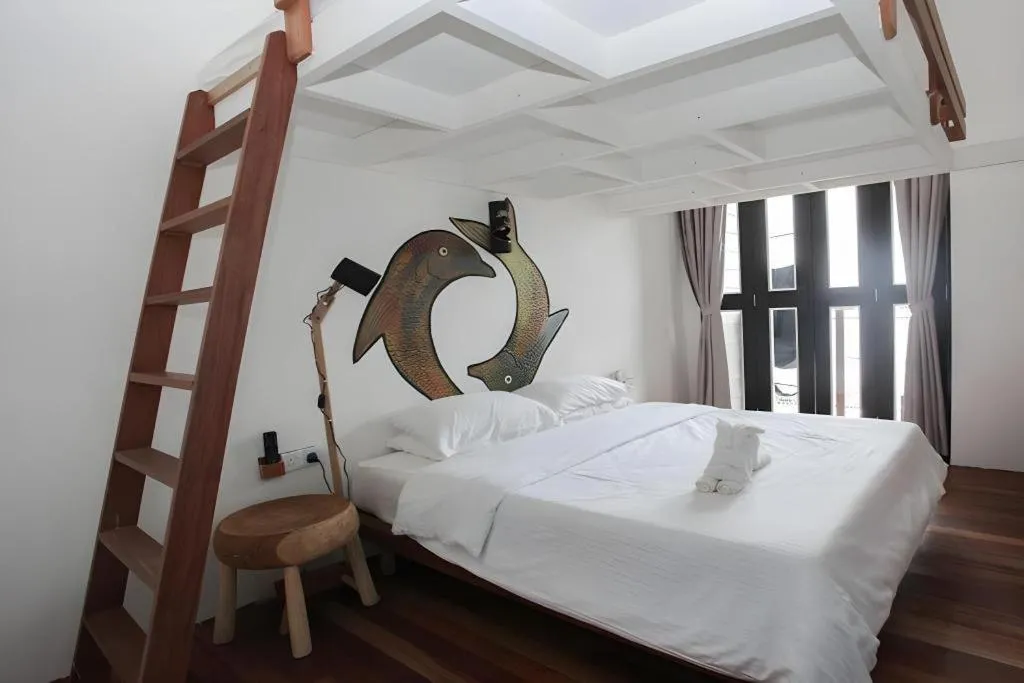 Bed in The Happy 8 Retreat @ Kuala Sepetang