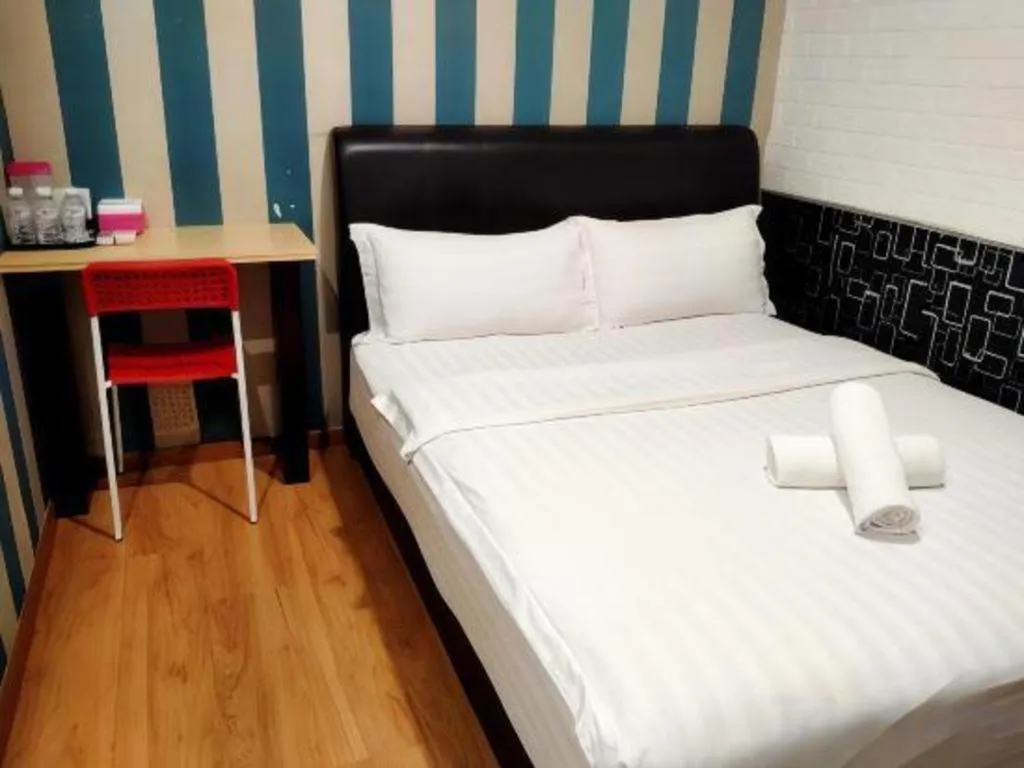 Bed in Hotel Zamburger Enstek