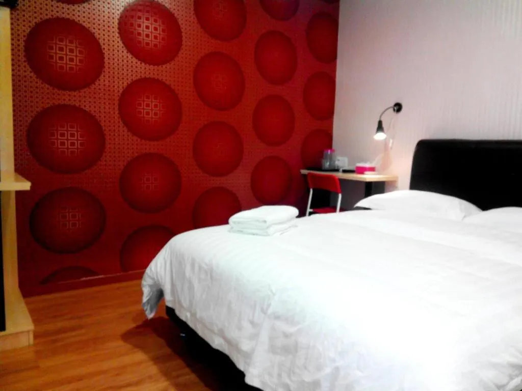 Bed in Hotel Zamburger Enstek