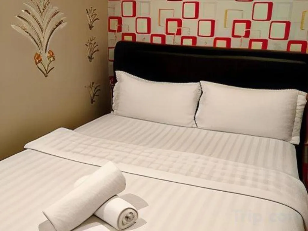 Bed in Hotel Zamburger Enstek