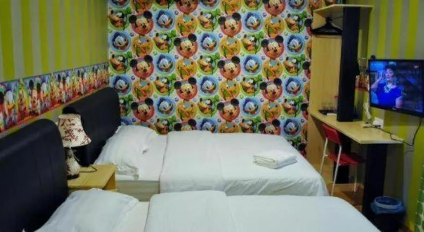 Bed in Hotel Zamburger Enstek