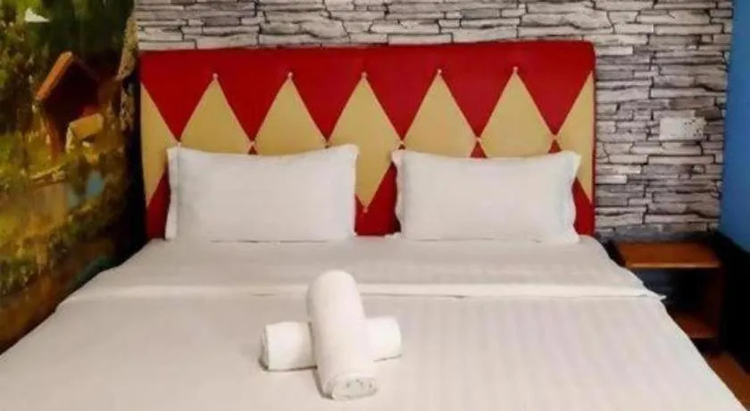 Bed in Hotel Zamburger Enstek
