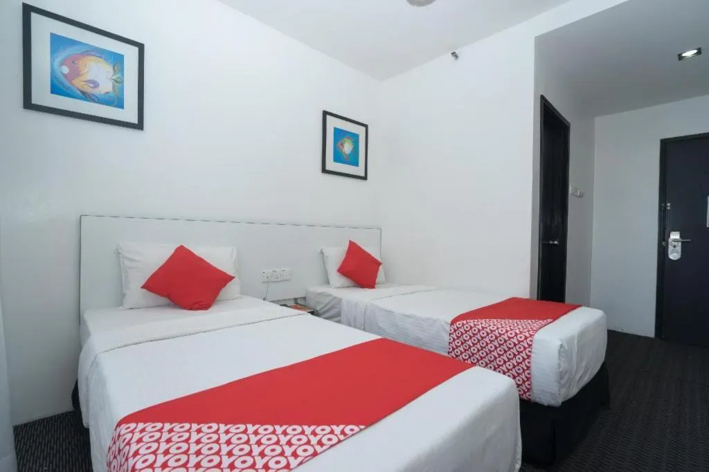 Bed in Capital O Ridel Hotel Kota Bharu