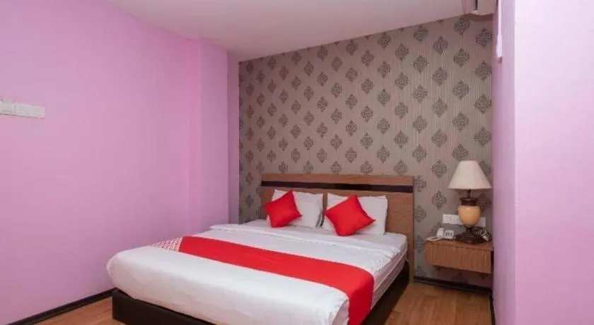 Bed in Hotel Aromas Kulai