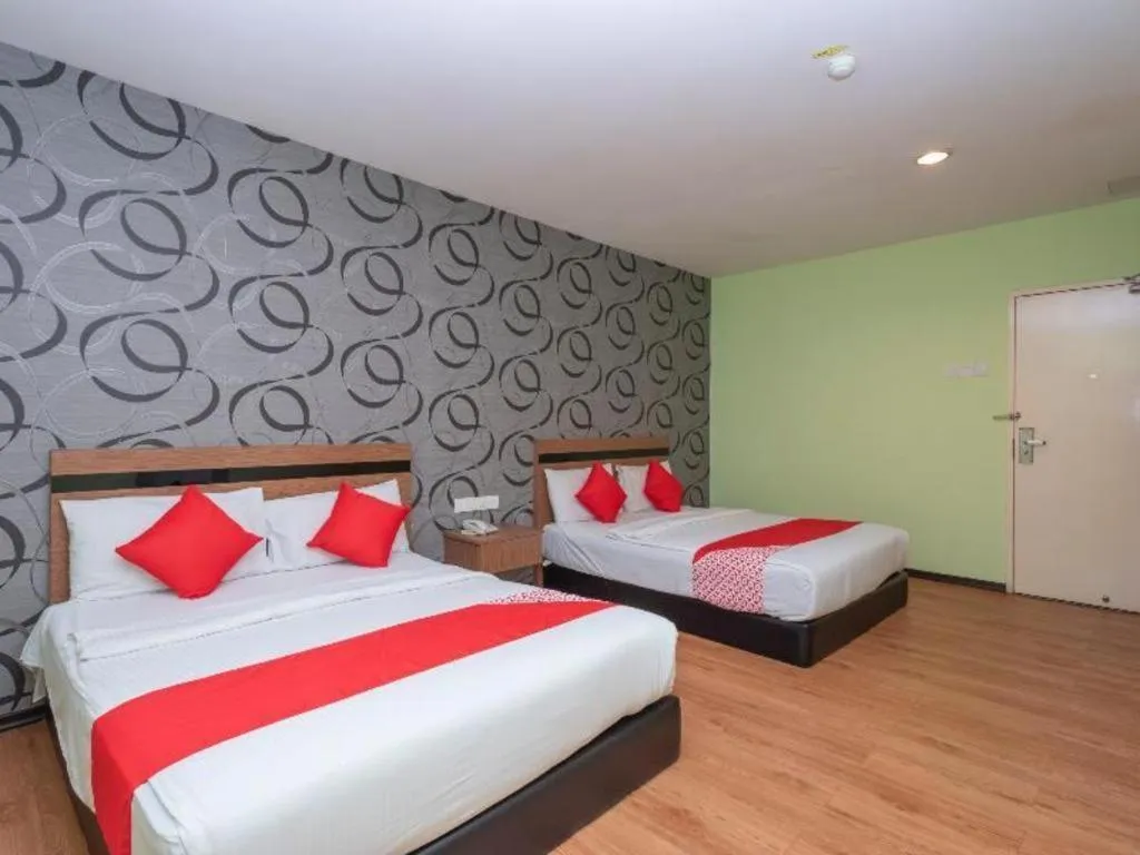 Bed in Hotel Aromas Kulai