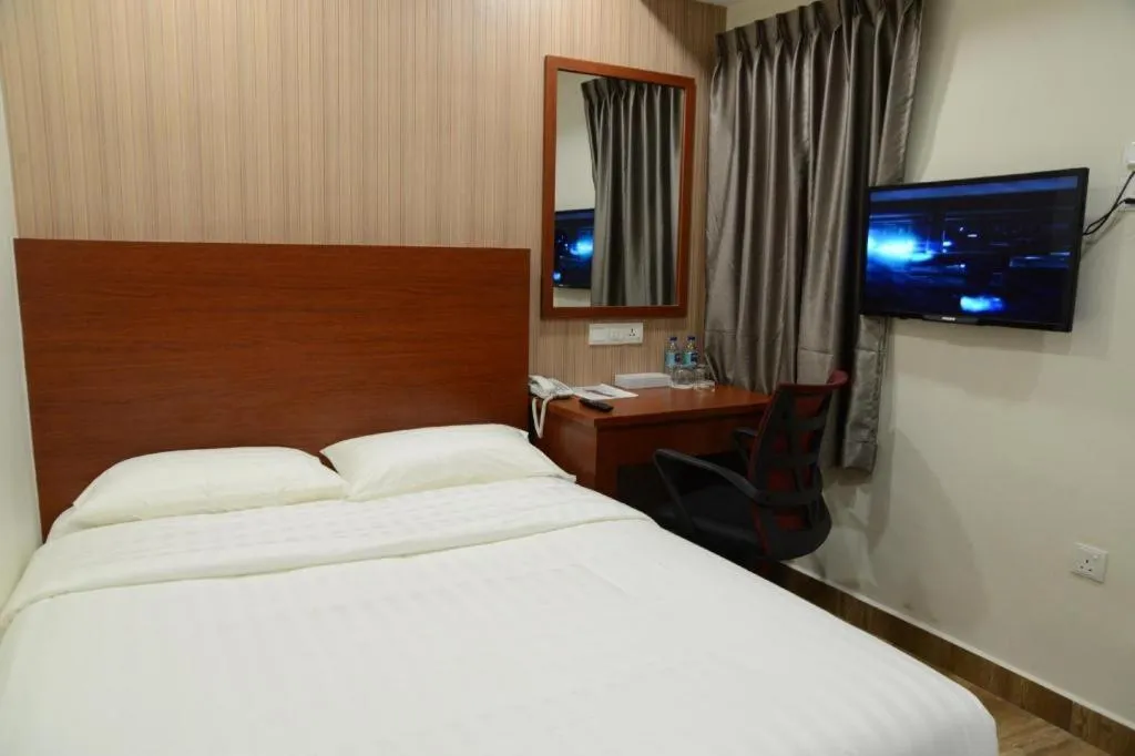 Bed in Elegant Hotel