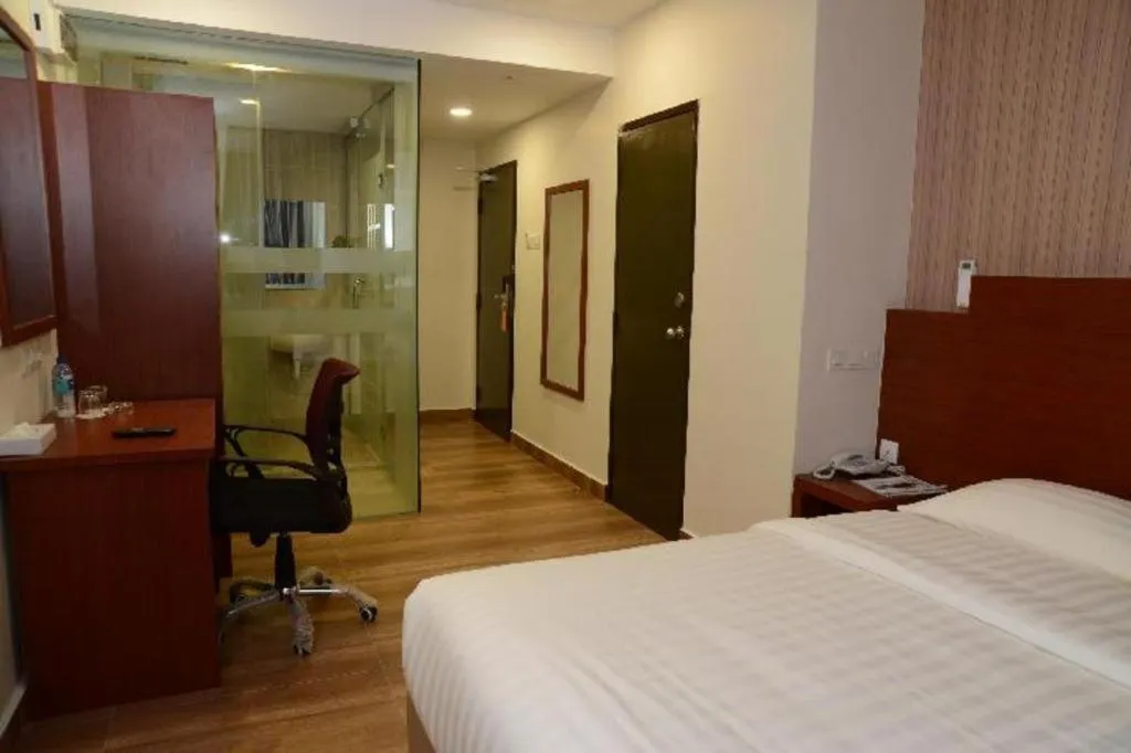 Bed in Elegant Hotel