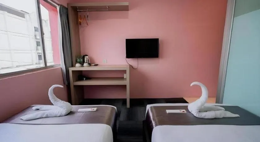 Bed in Kimal Hotel Taiping