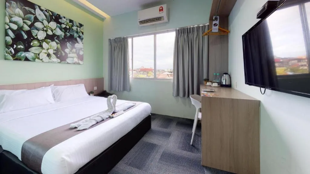 Bed in Kimal Hotel Taiping