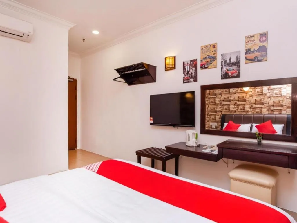 Bed in Super OYO 1114 Neo Pegasus Hotel