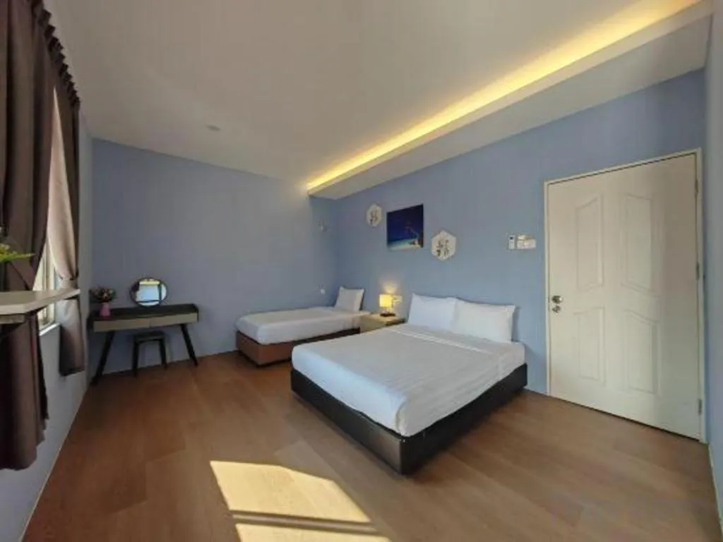 Bed in Semporna Dream Villa