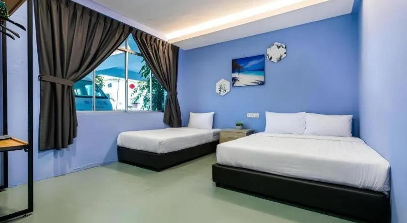 Bed in Semporna Dream Villa