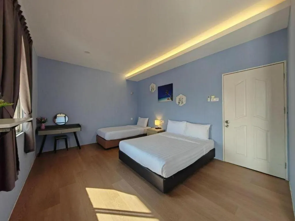 Bed in Semporna Dream Villa