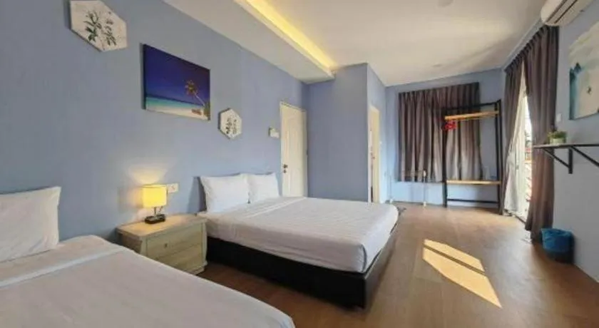 Bed in Semporna Dream Villa