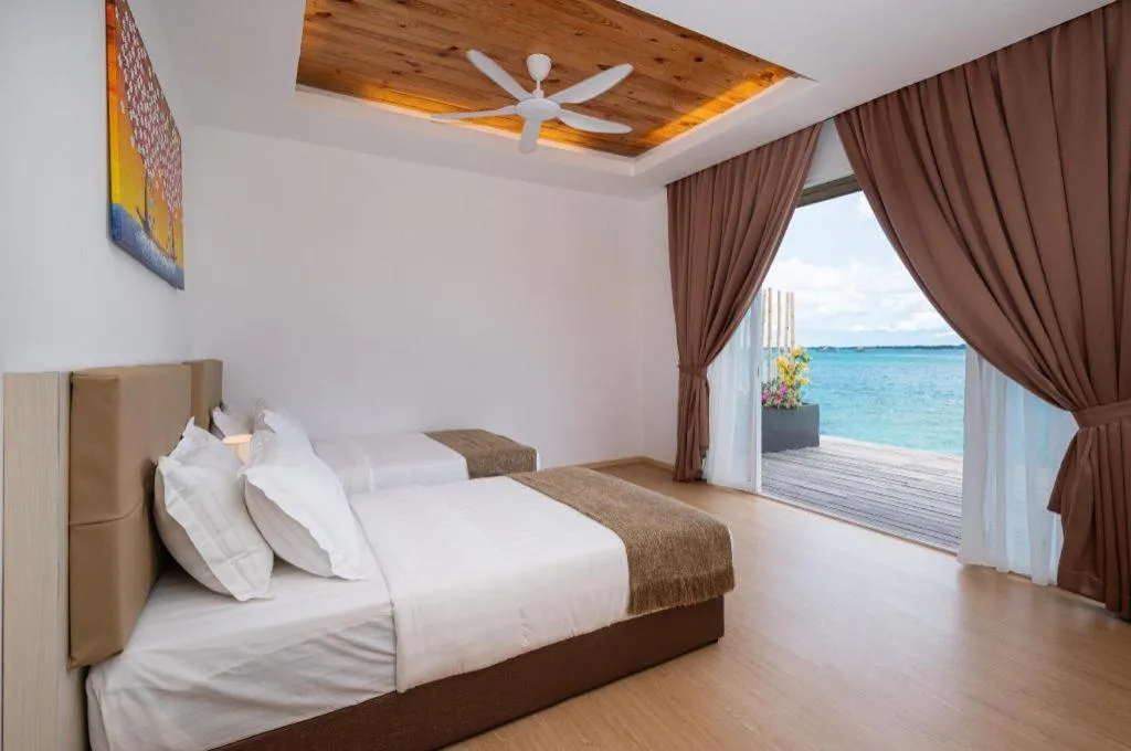 Bed in Sand Bay Resort Semporna