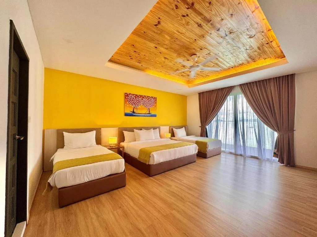 Bed in Sand Bay Resort Semporna