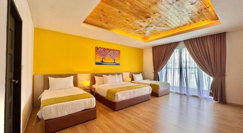 Bed in Sand Bay Resort Semporna