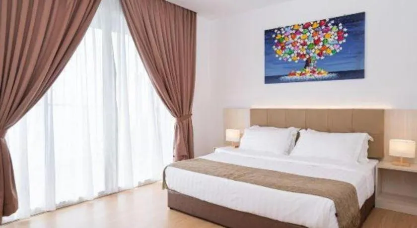 Bed in Sand Bay Resort Semporna