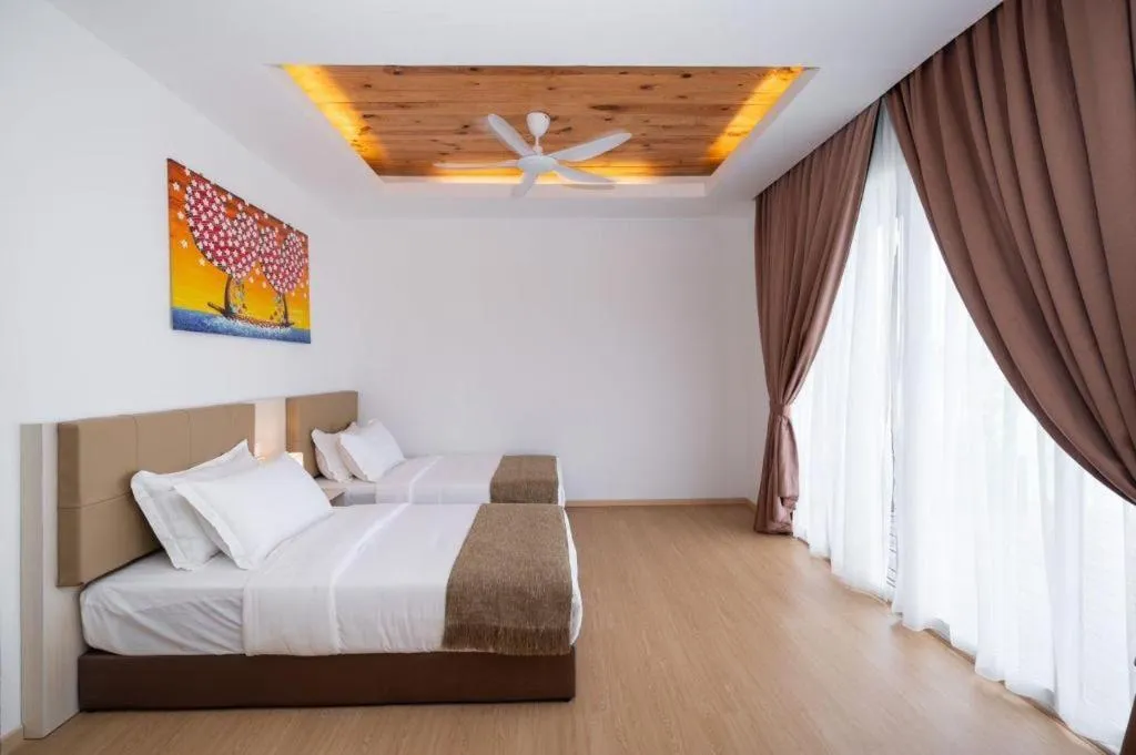 Bed in Sand Bay Resort Semporna