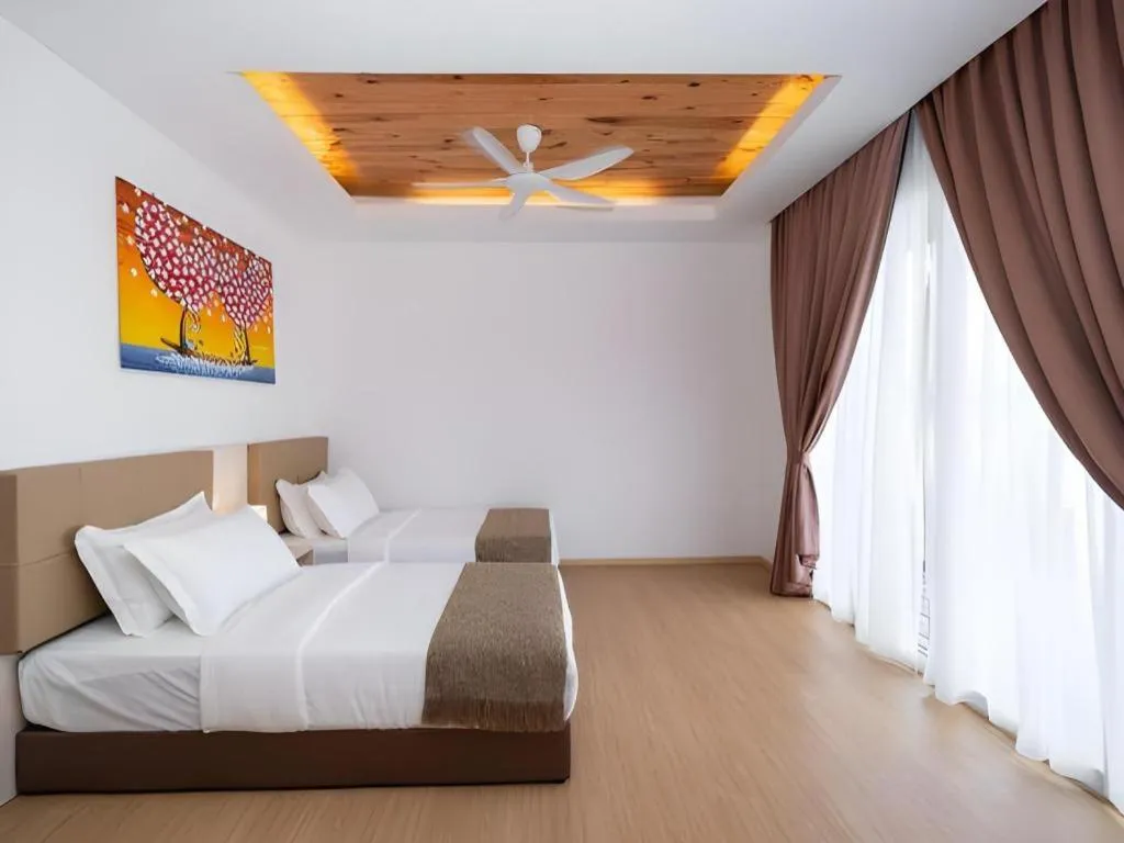 Bed in Sand Bay Resort Semporna