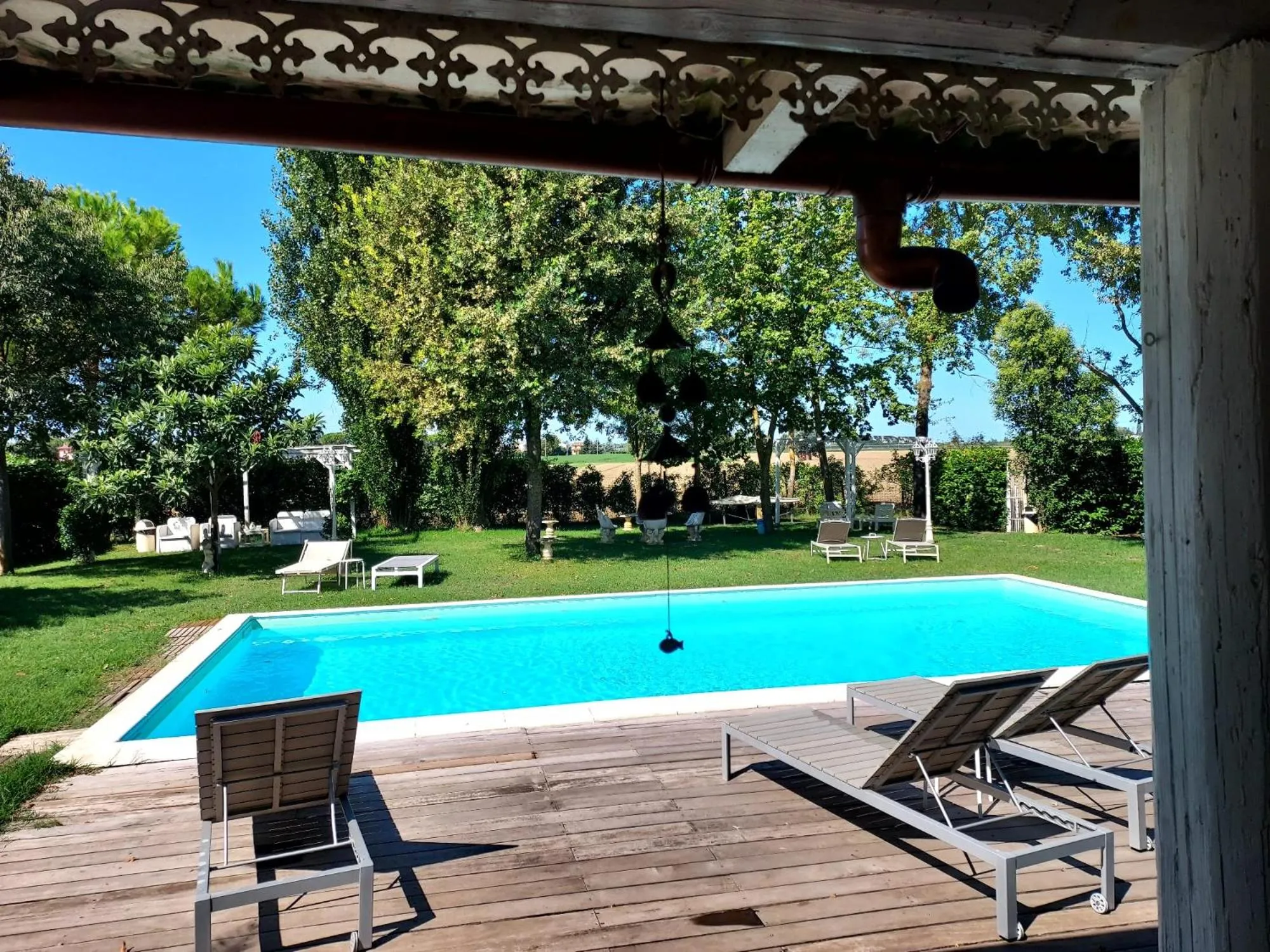 Garden view in B&B Abracadabra