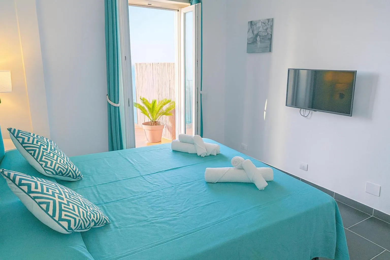 Bed in B&B Il Paradiso di Capri