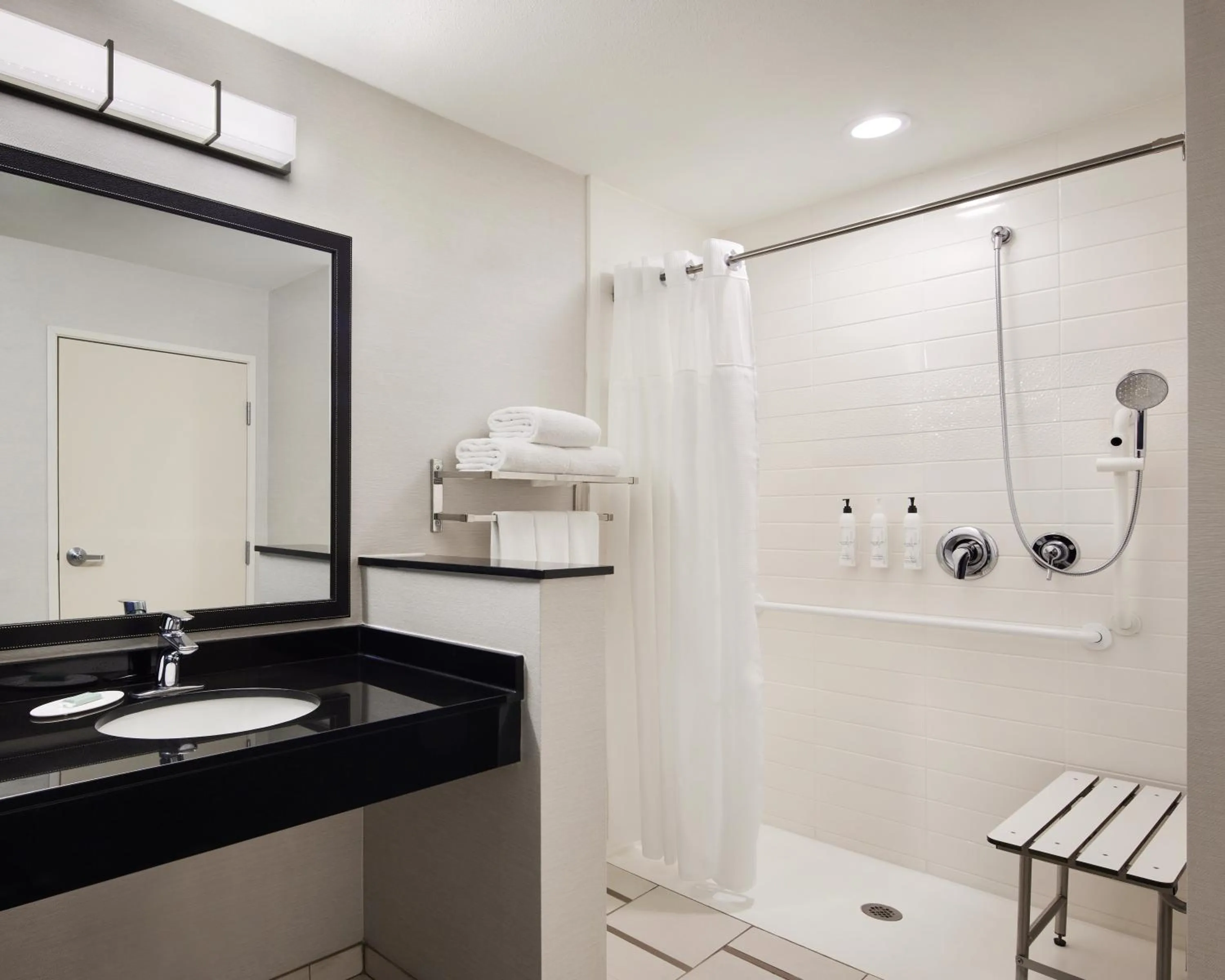 Shower in Fairfield Inn & Suites by Marriott El Paso Airport