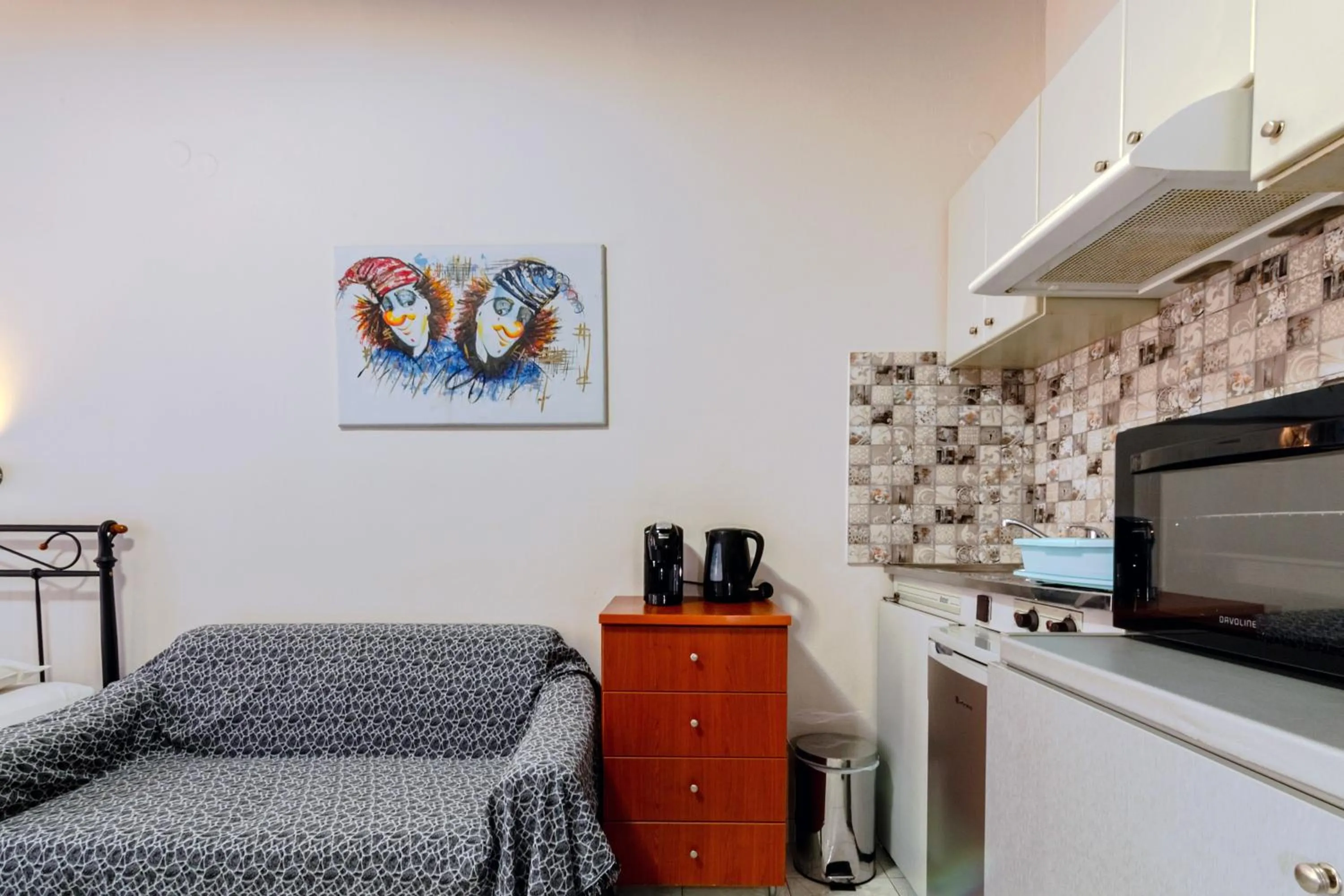 Kitchen or kitchenette in Alena Apartments