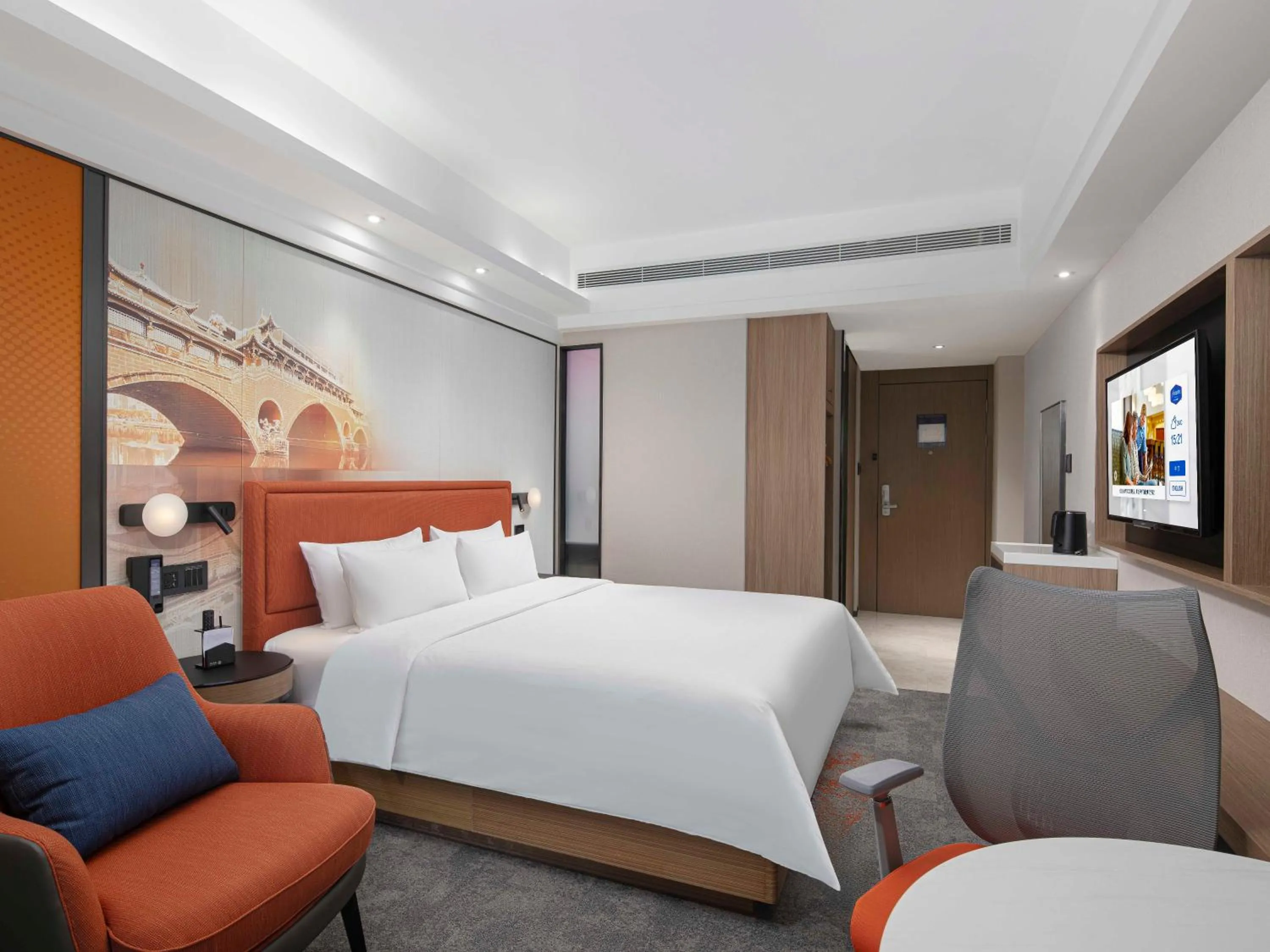 Bed in Hampton by Hilton Chengdu Wuhou Waishuannan